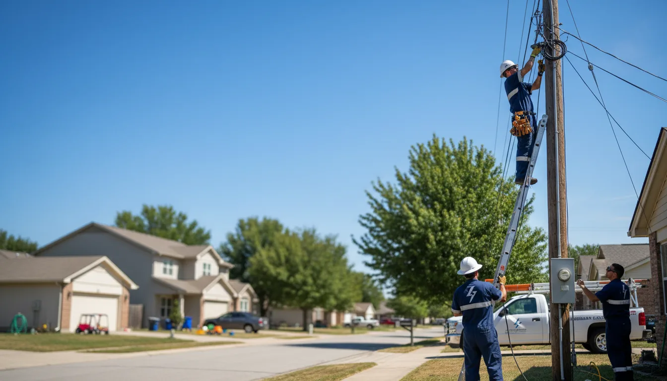 Residential electrician providing installation services in Burlingame, KS
